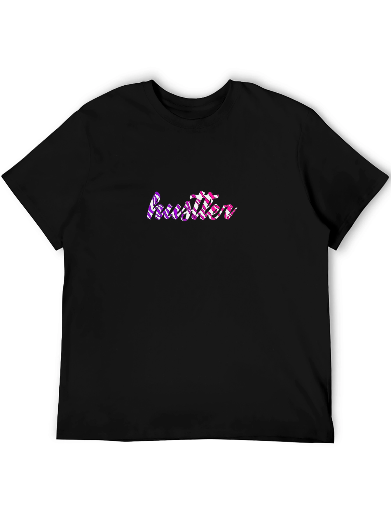 Hustler Graphic Print Black T-Shirt