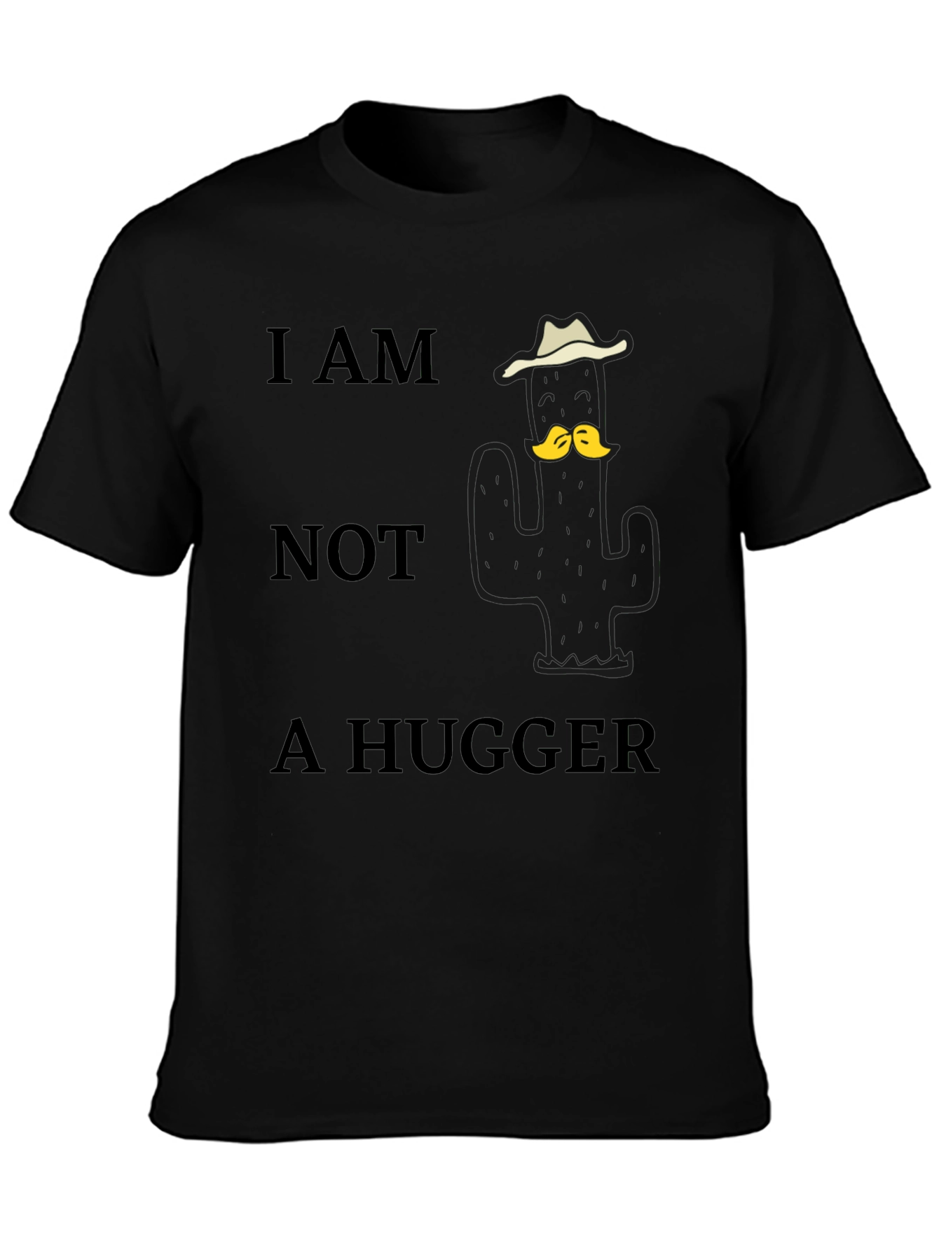 I Am Not a Hugger Cactus Graphic Tee