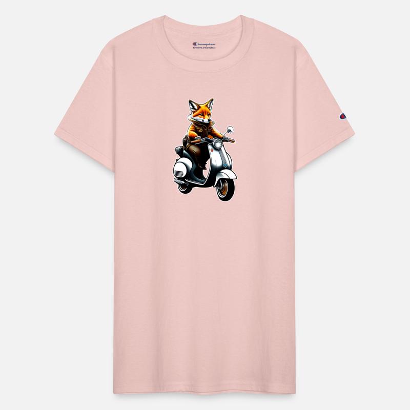 A steampunk fox fursona with boots sitting on