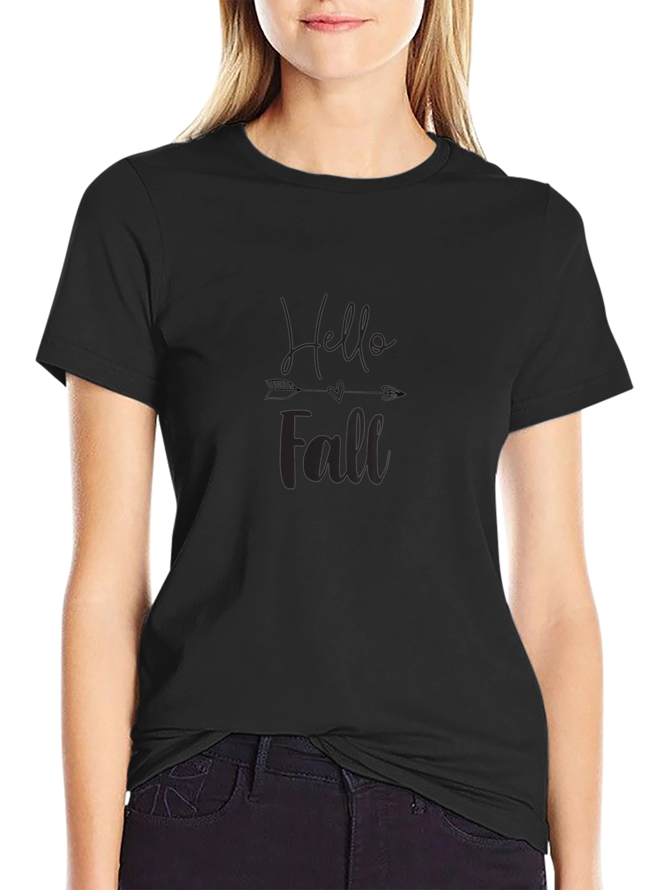 Hello Fall Graphic Tee - Stylish Autumn Apparel