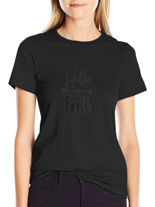 Hello Fall Graphic Tee - Stylish Autumn Apparel