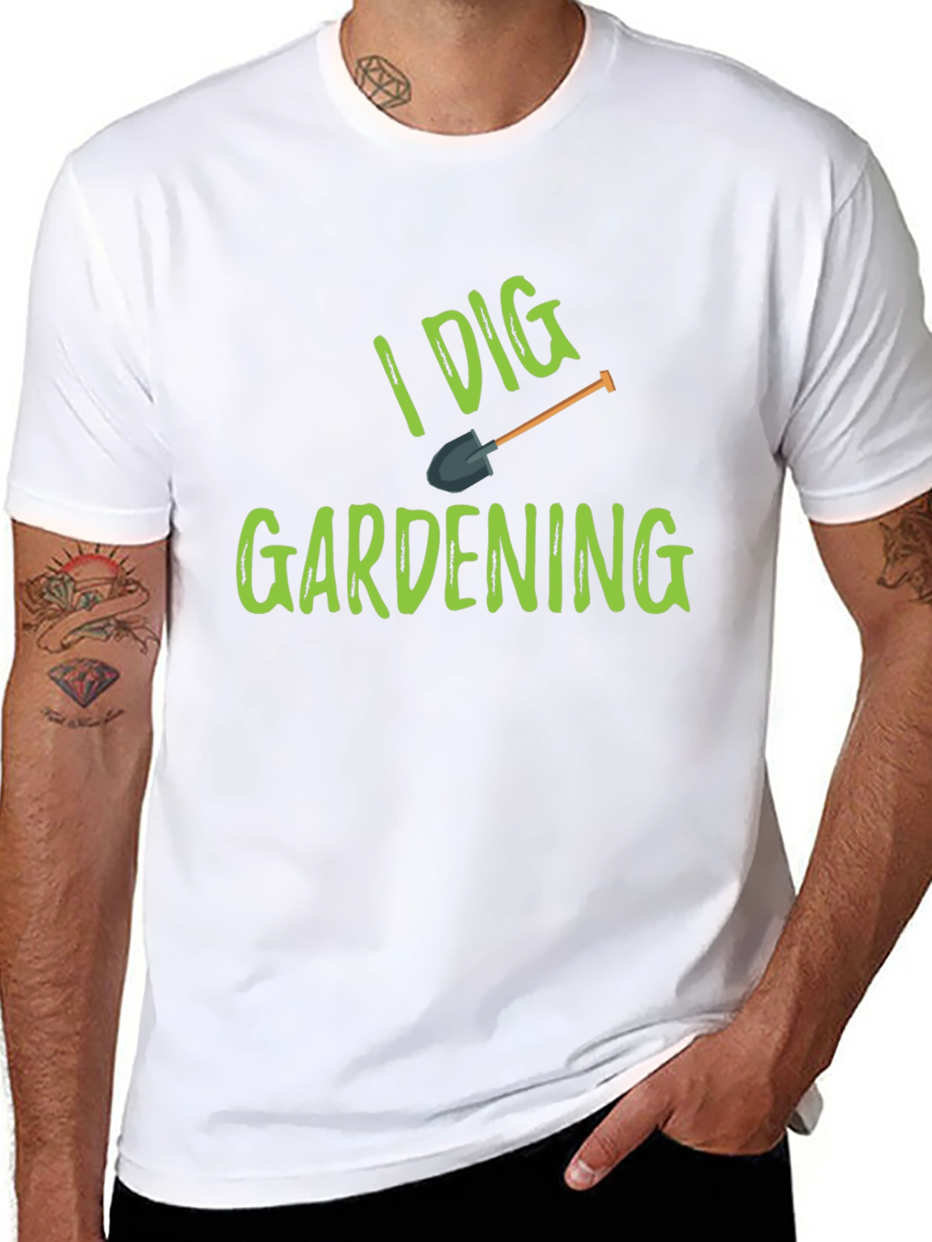 I Dig Gardening T-Shirt - Black Cotton Tee