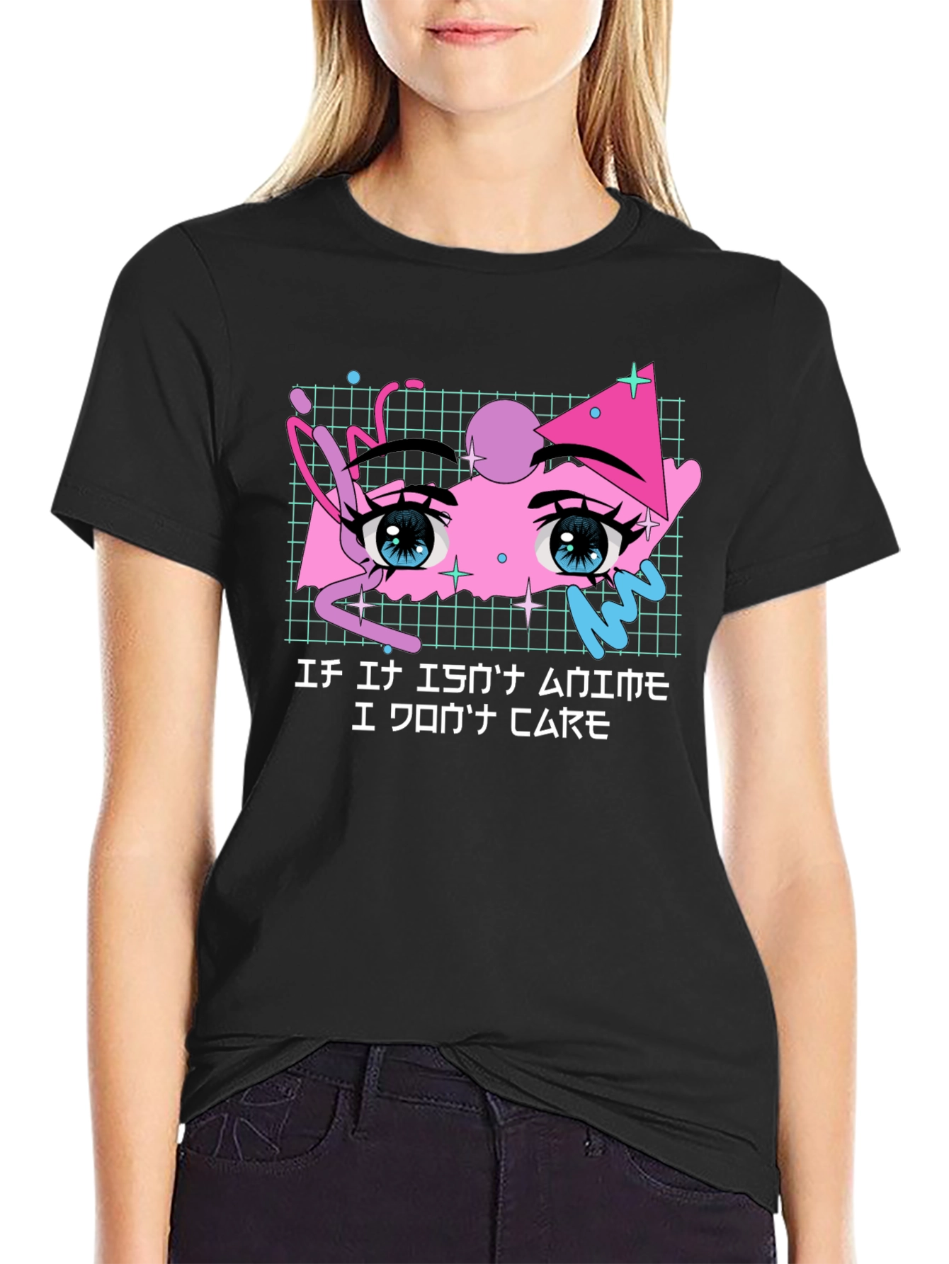 Anime Eyes T-Shirt - I Dont Care