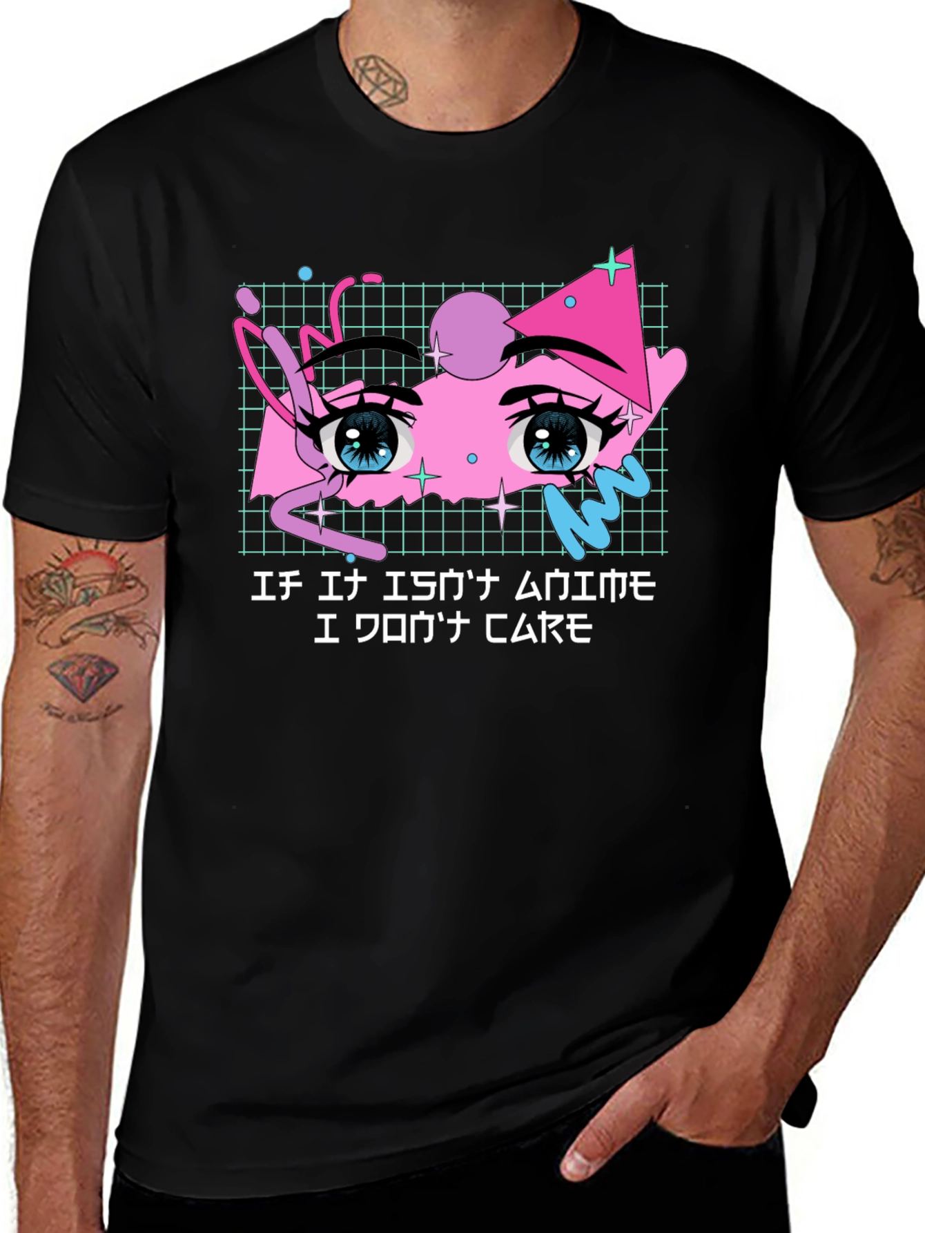 Anime Eyes T-Shirt - I Dont Care