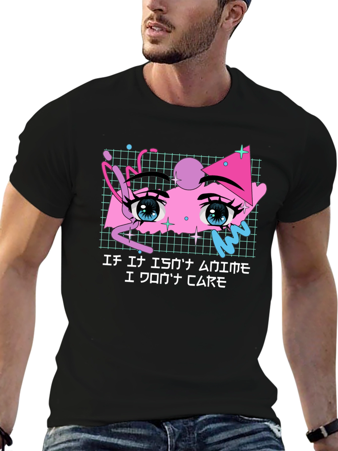 Anime Eyes T-Shirt - I Dont Care