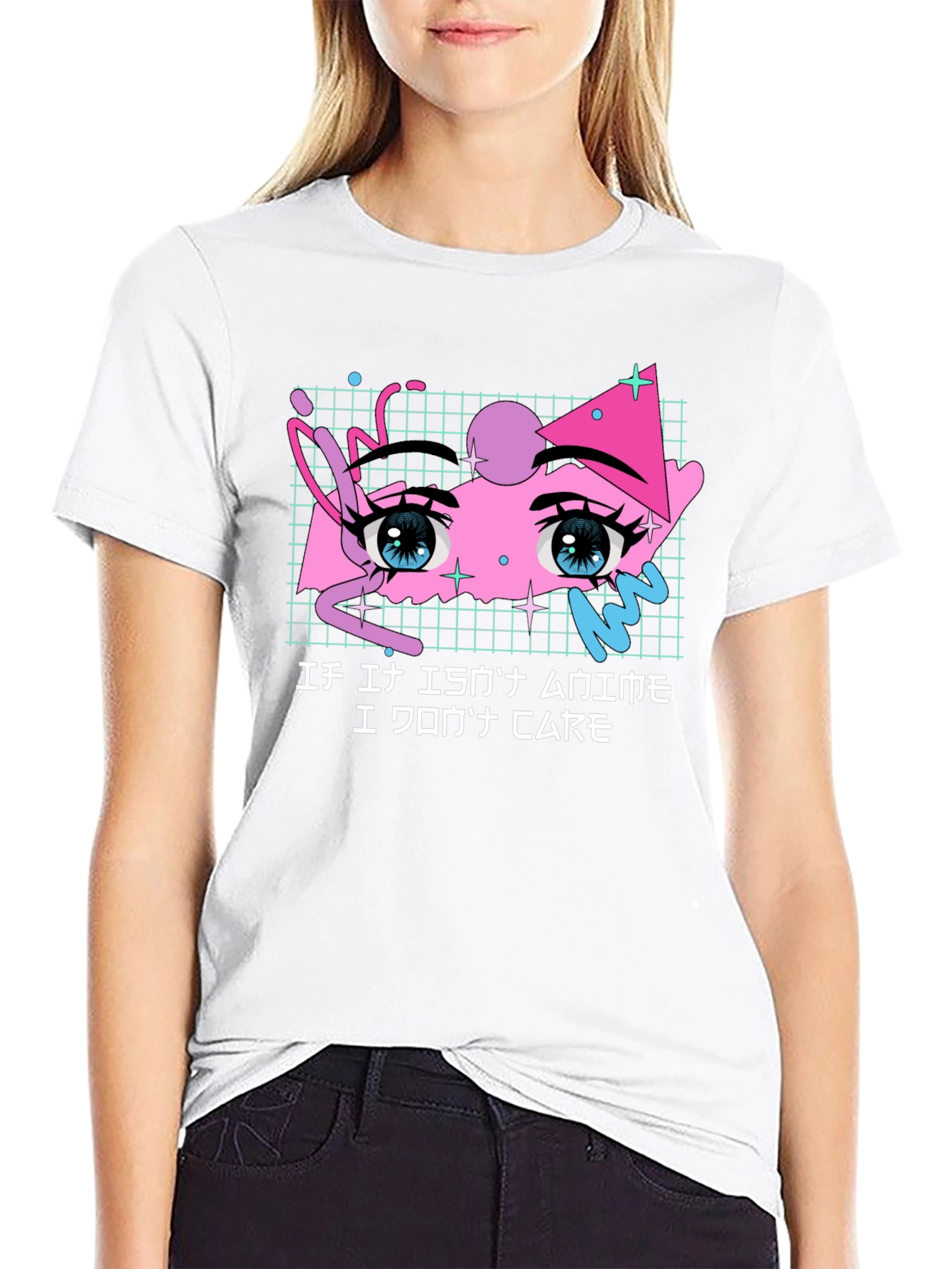 Anime Eyes T-Shirt - I Dont Care