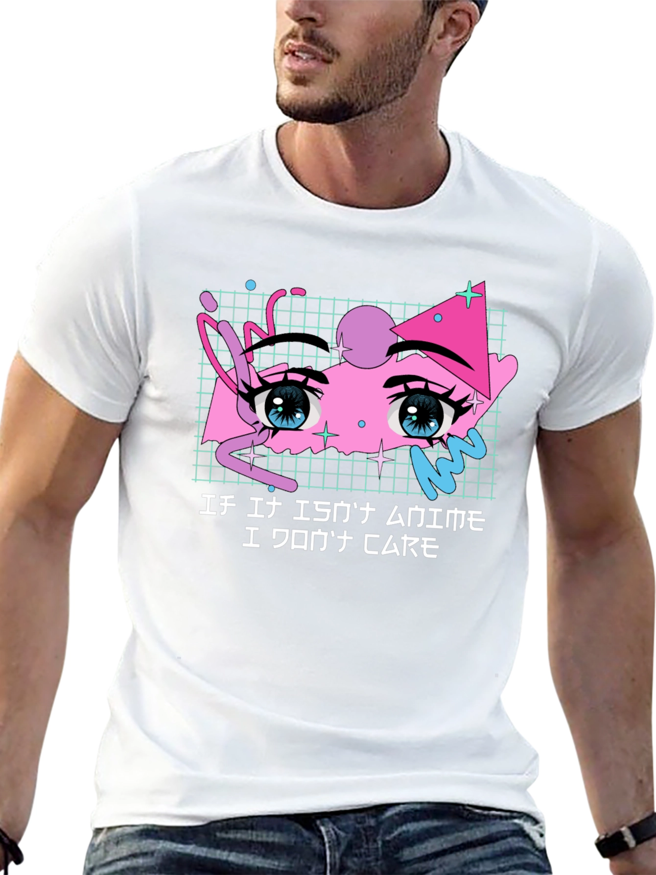 Anime Eyes T-Shirt - I Dont Care