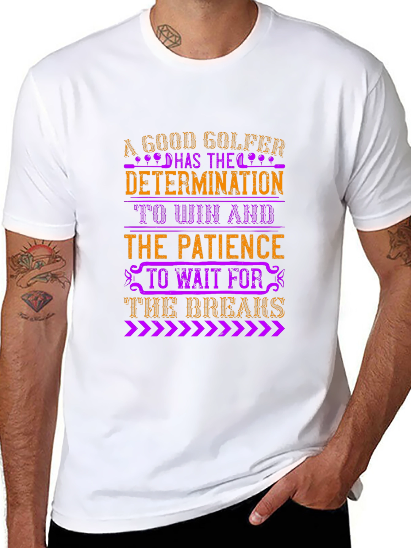 A Good Golfer Determination and Patience T-Shirt