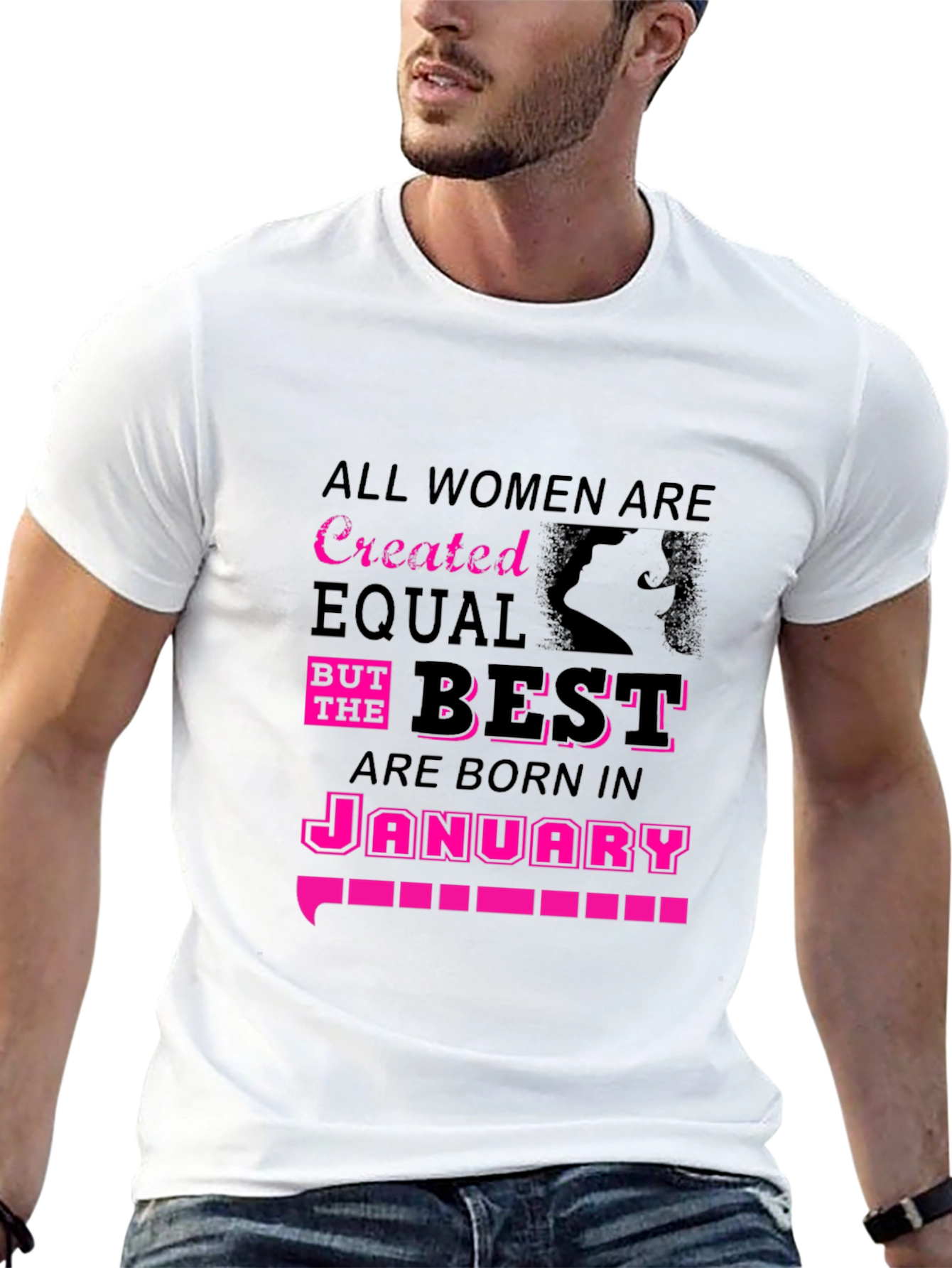 All Women Are Created Equal January Birthday T-Shirt