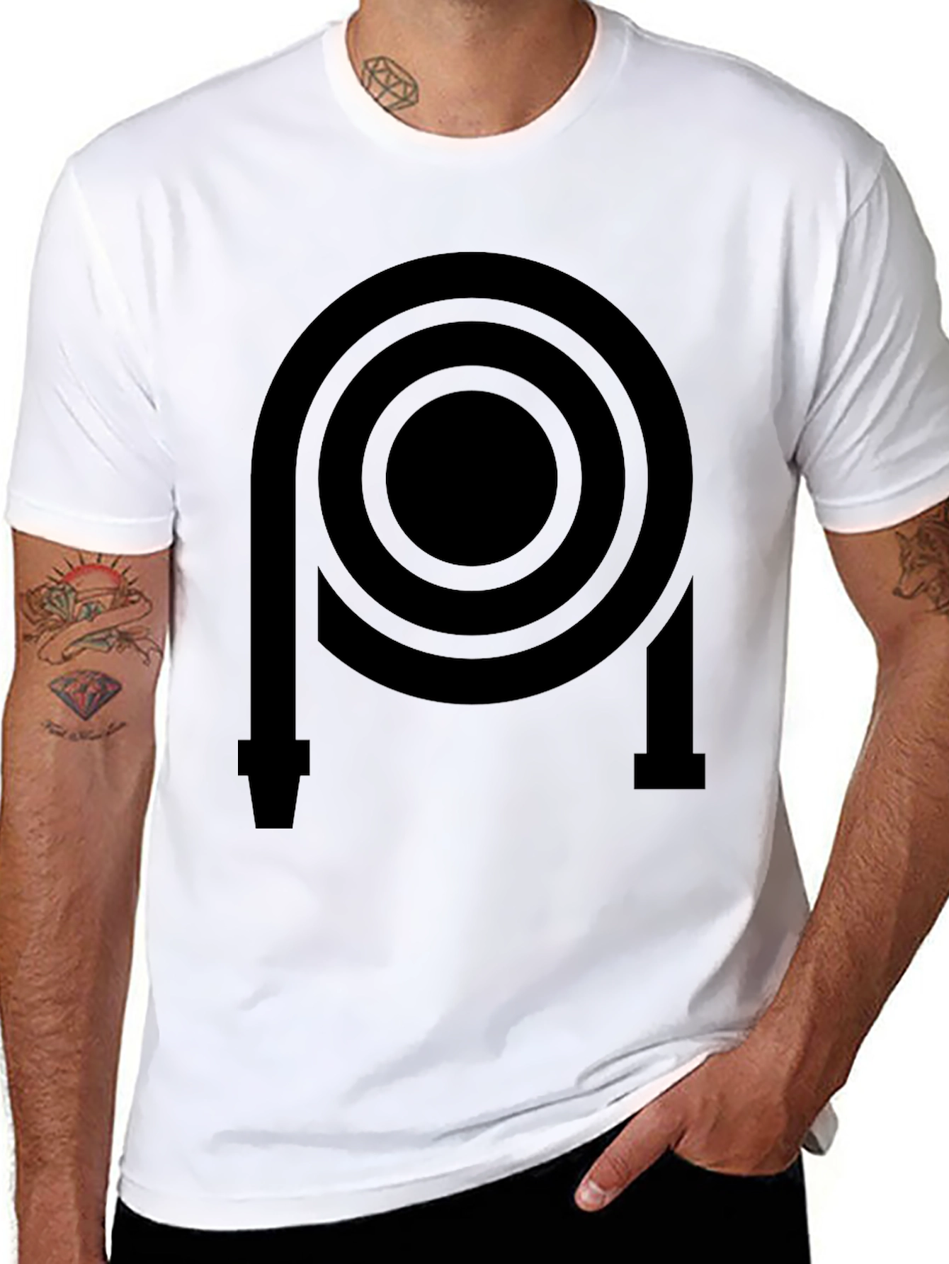 Abstract Graphic Tee - Minimalist Design