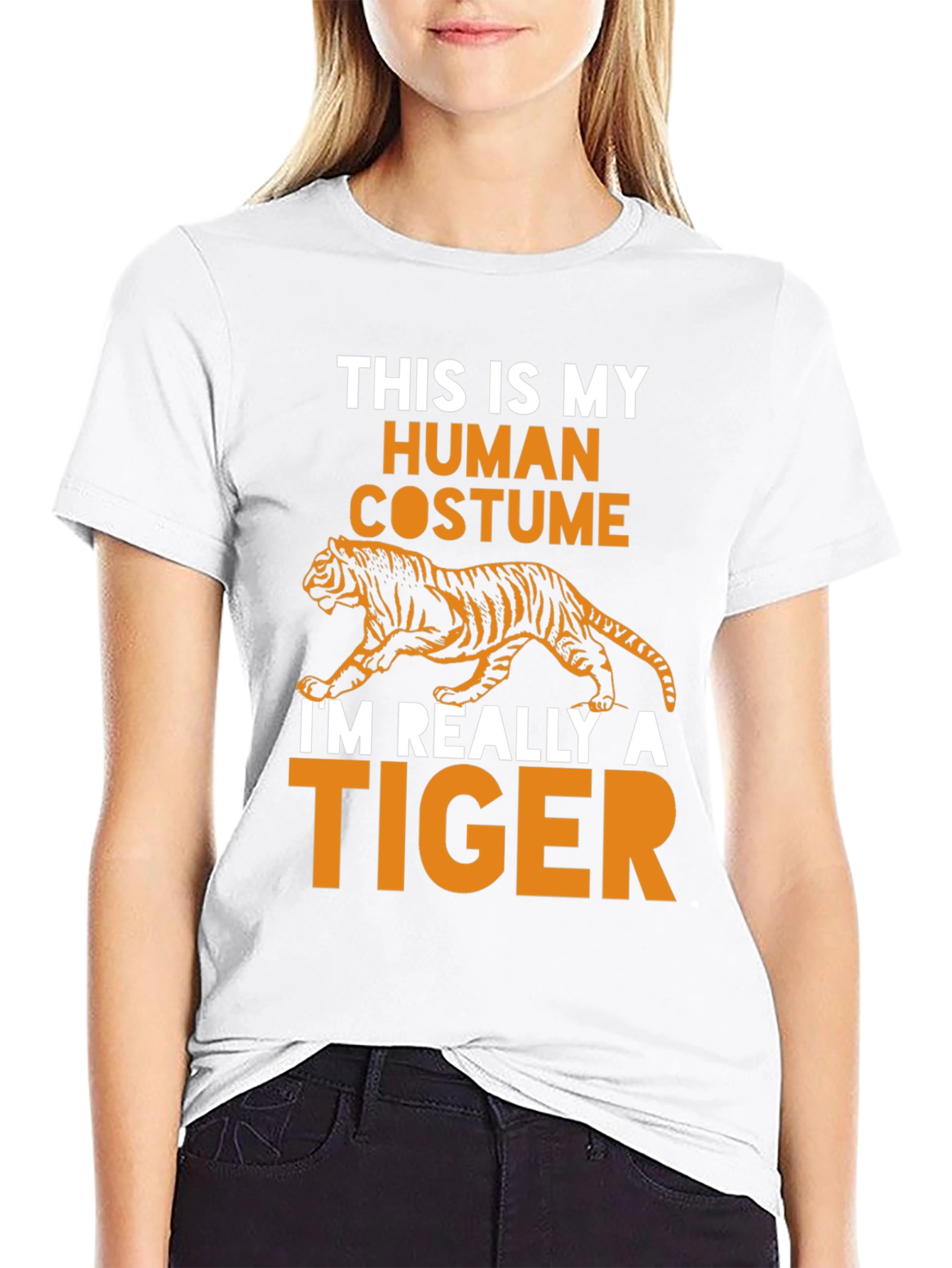Human Costume Tiger Graphic T-Shirt
