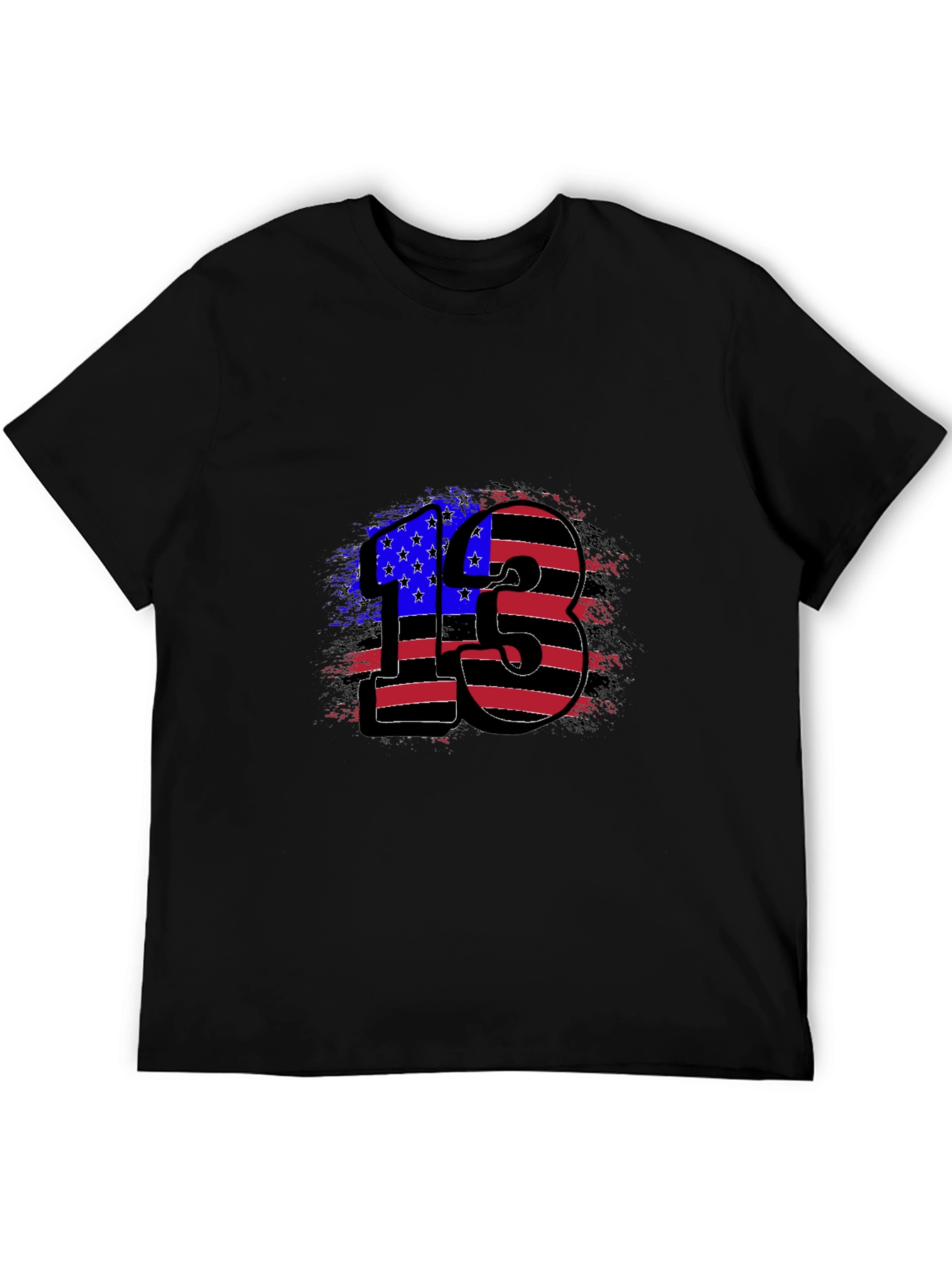 American Flag 13 Graphic Tee - Patriotic Shirt