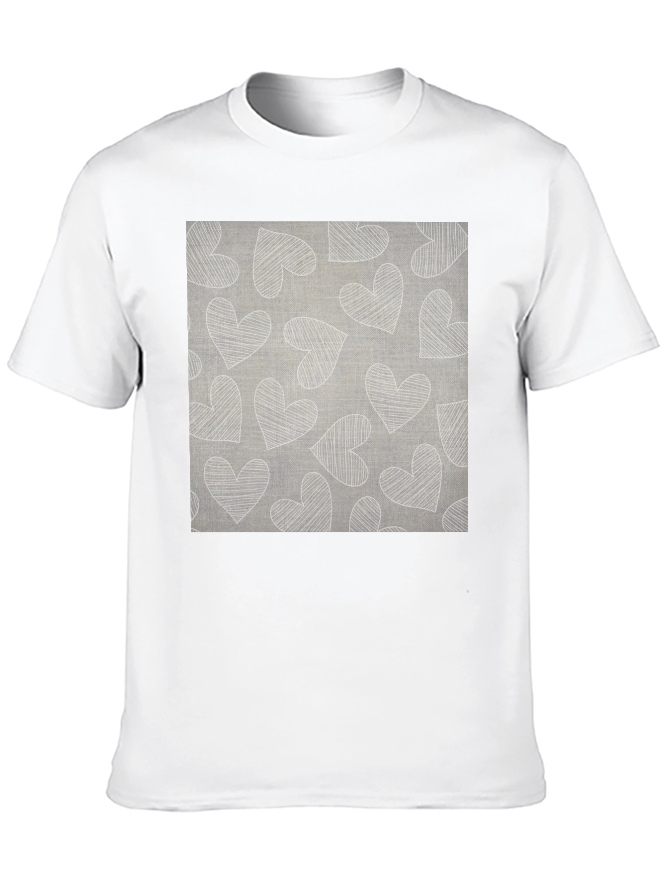 Heart Pattern Graphic Tee