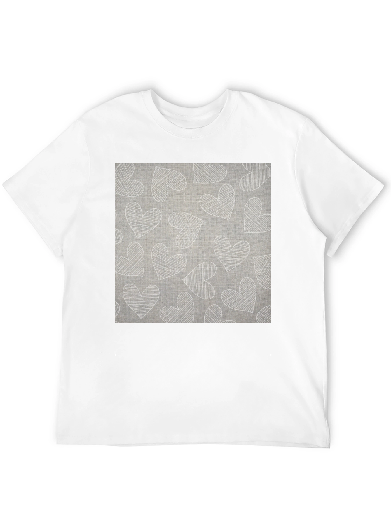 Heart Pattern Graphic Tee