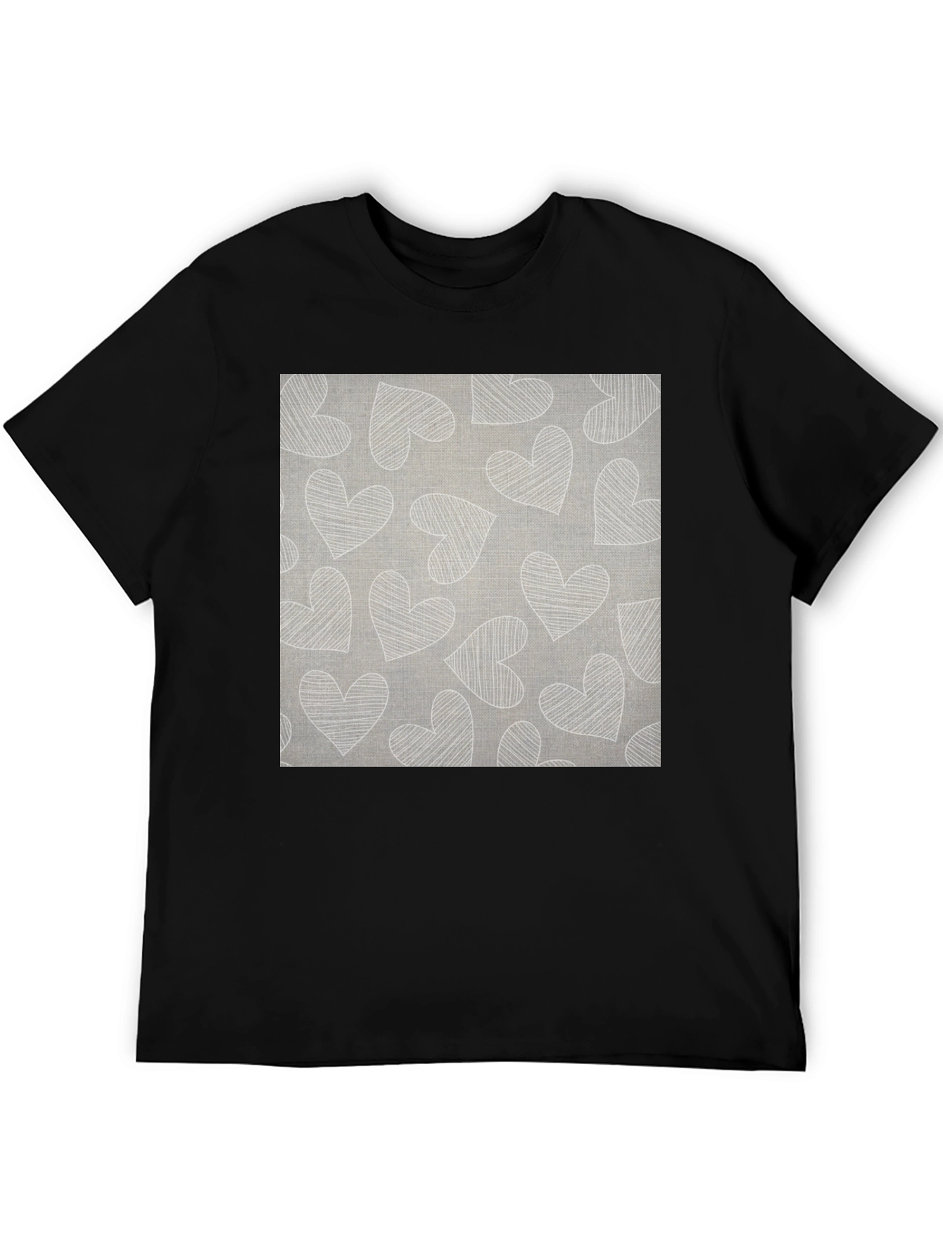 Heart Pattern Graphic Tee