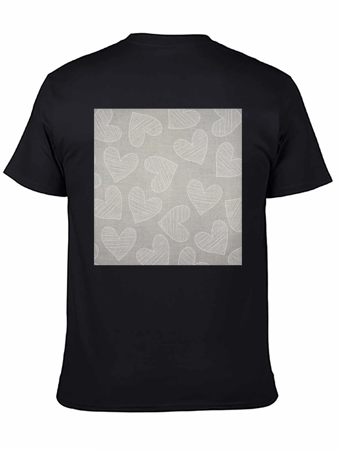 Heart Pattern Graphic Tee