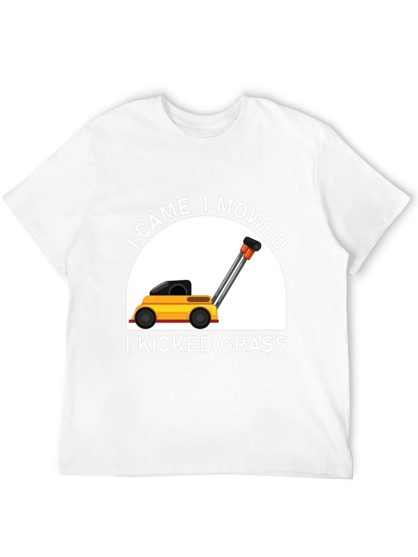 I Came I Mowed Black T-Shirt