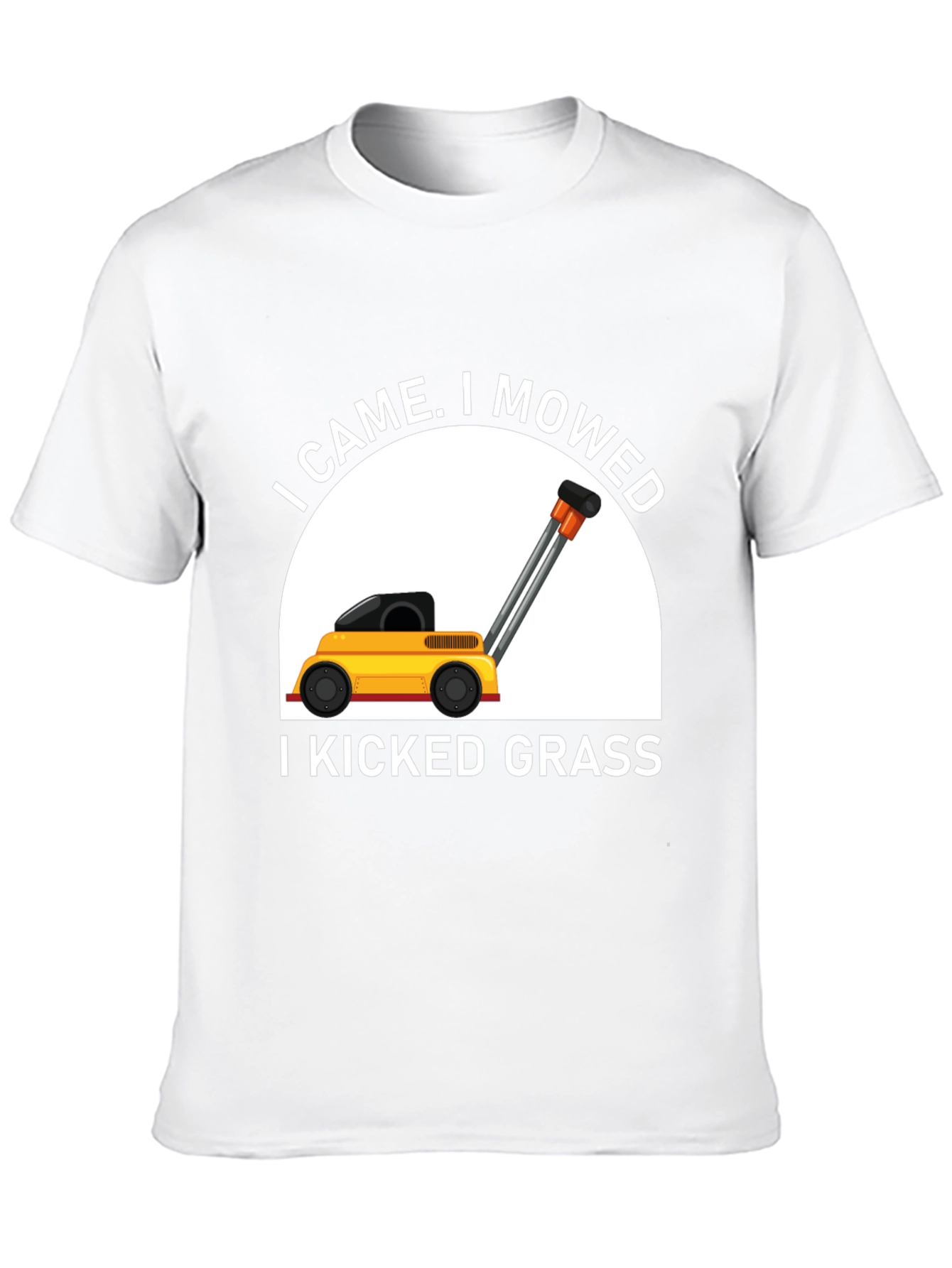 I Came I Mowed Black T-Shirt