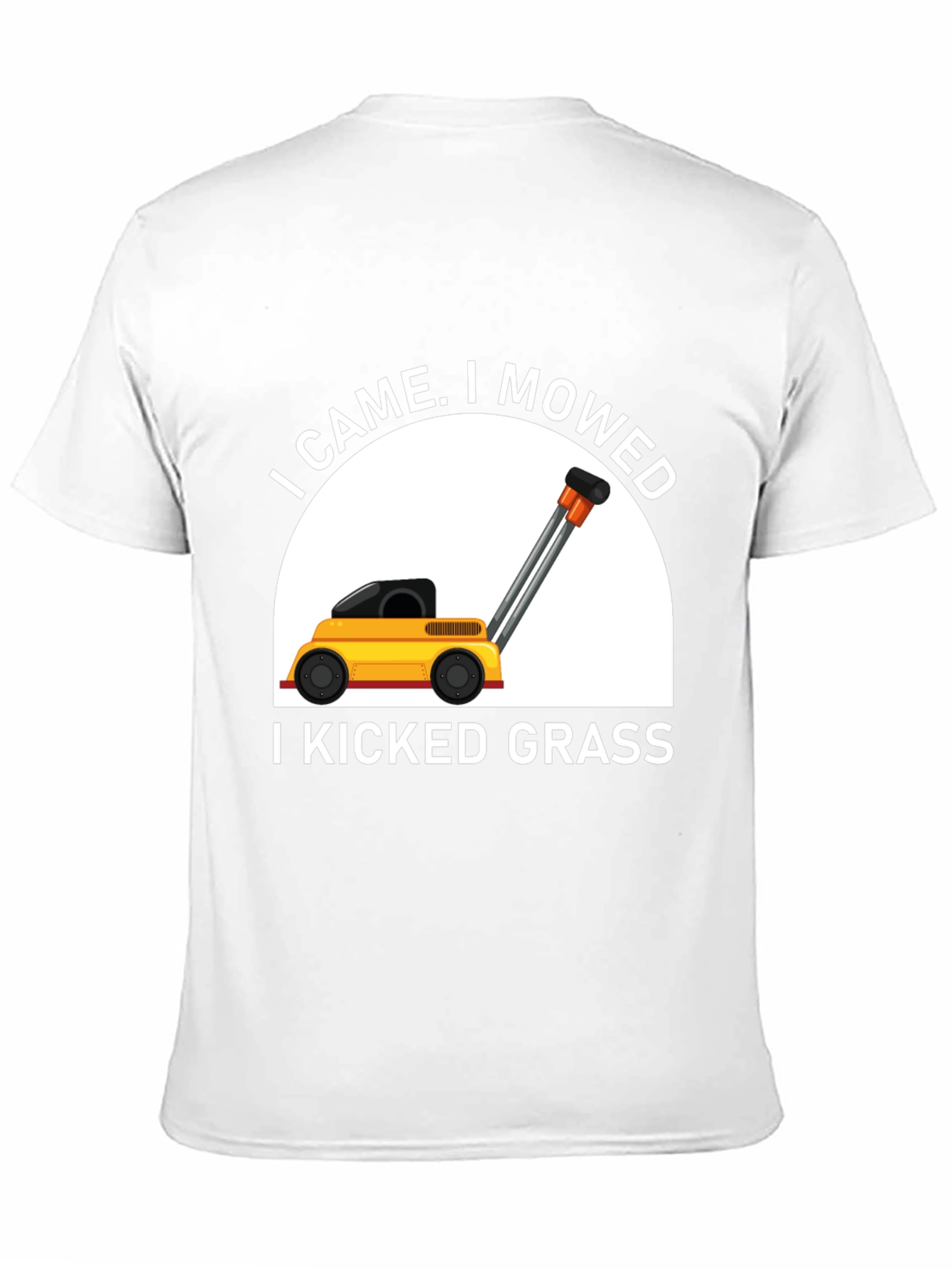 I Came I Mowed Black T-Shirt