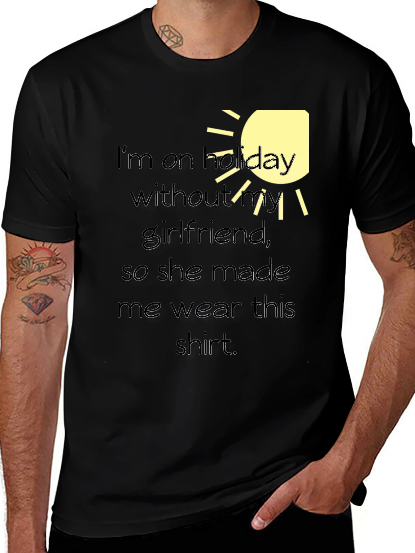 Humorous Holiday T-Shirt - Girlfriend Approved