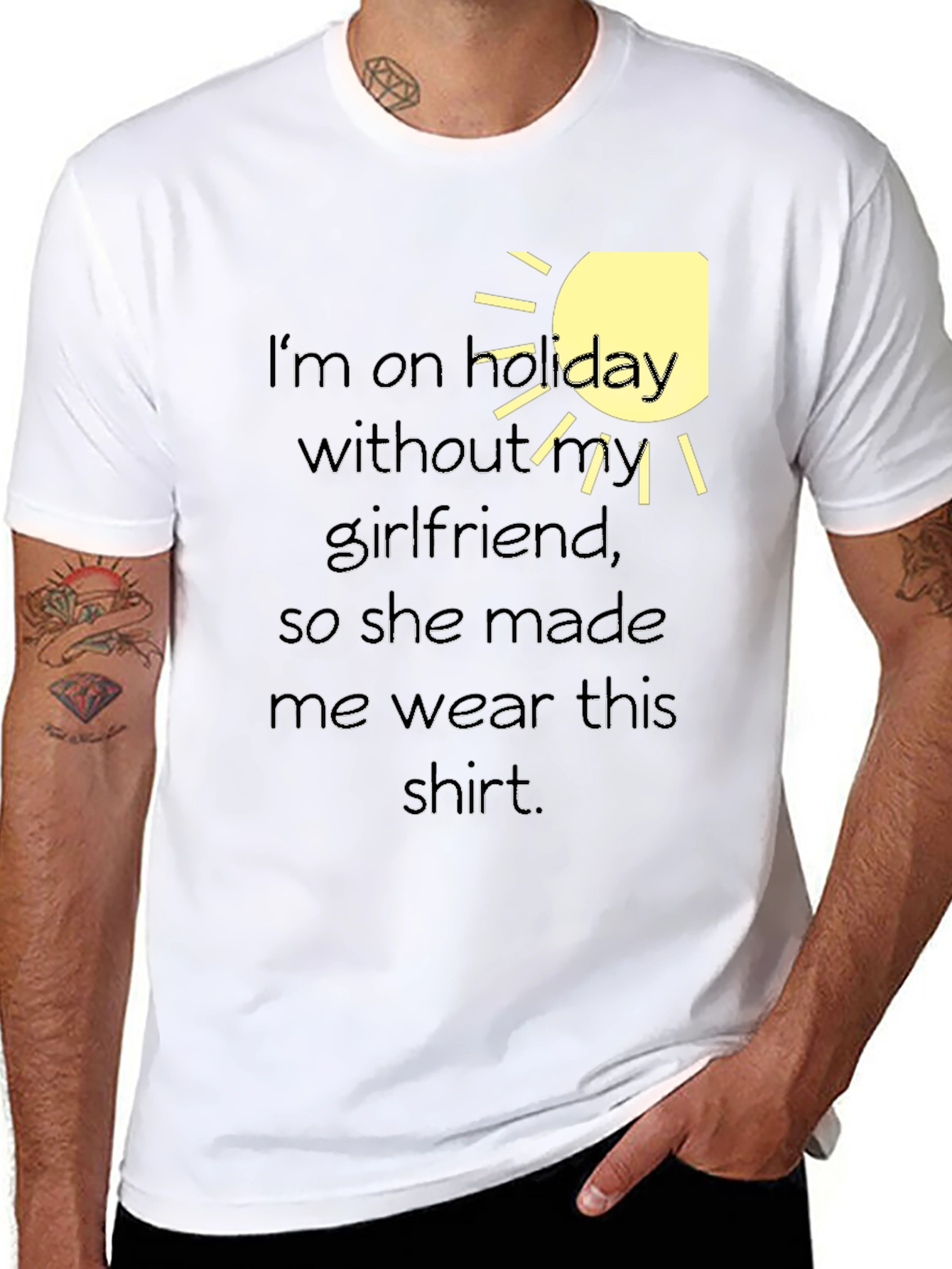 Humorous Holiday T-Shirt - Girlfriend Approved