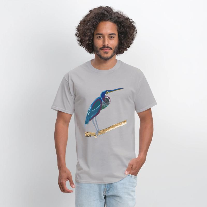 Agami Heron Bird Art