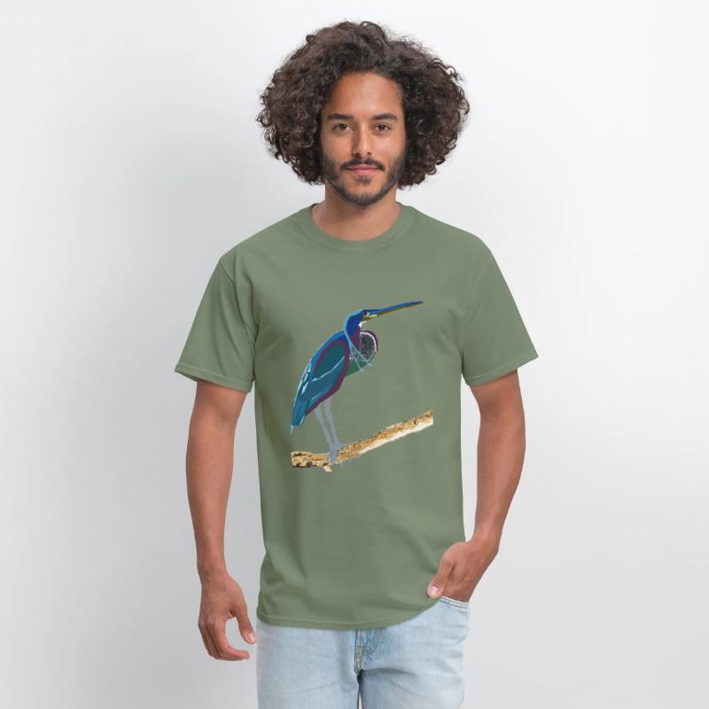 Agami Heron Bird Art
