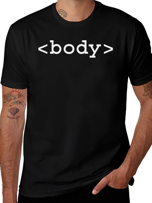 HTML Body Tag T-Shirt - Programmer Coder Tee