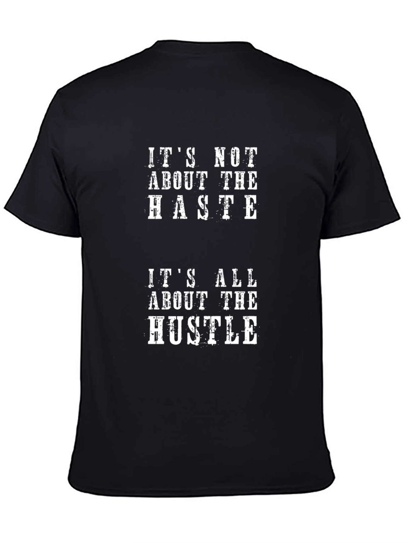 Hustle Graphic Print Black T-Shirt