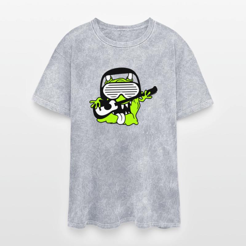 Alien Monster Playing Guitar Headphone Sunglasses