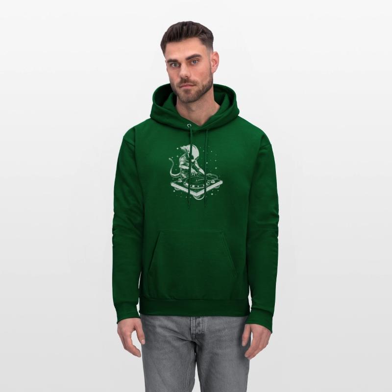 Alien Playing Turn Table Party