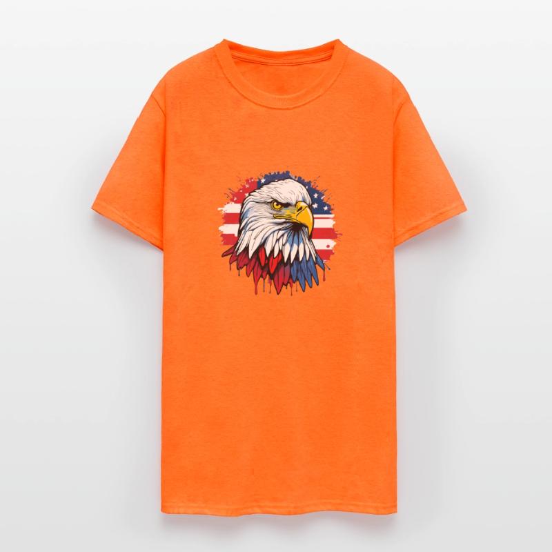 American flag and majestic eagle