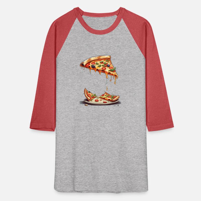 An illustration of a slice of pizza tshirt design