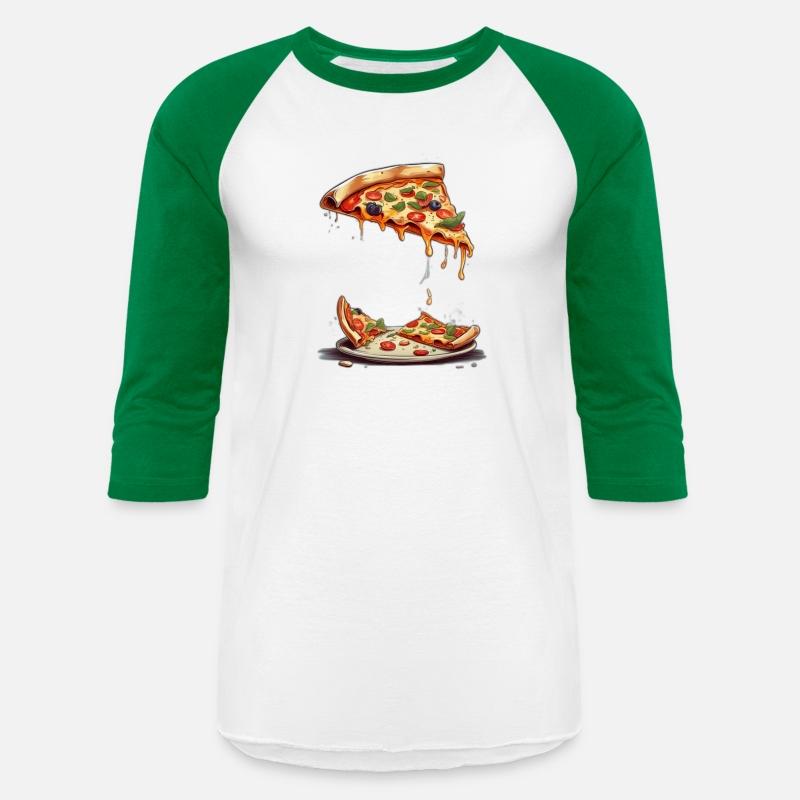 An illustration of a slice of pizza tshirt design