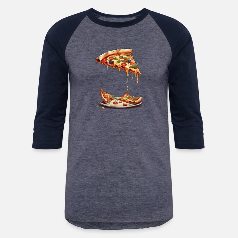 An illustration of a slice of pizza tshirt design