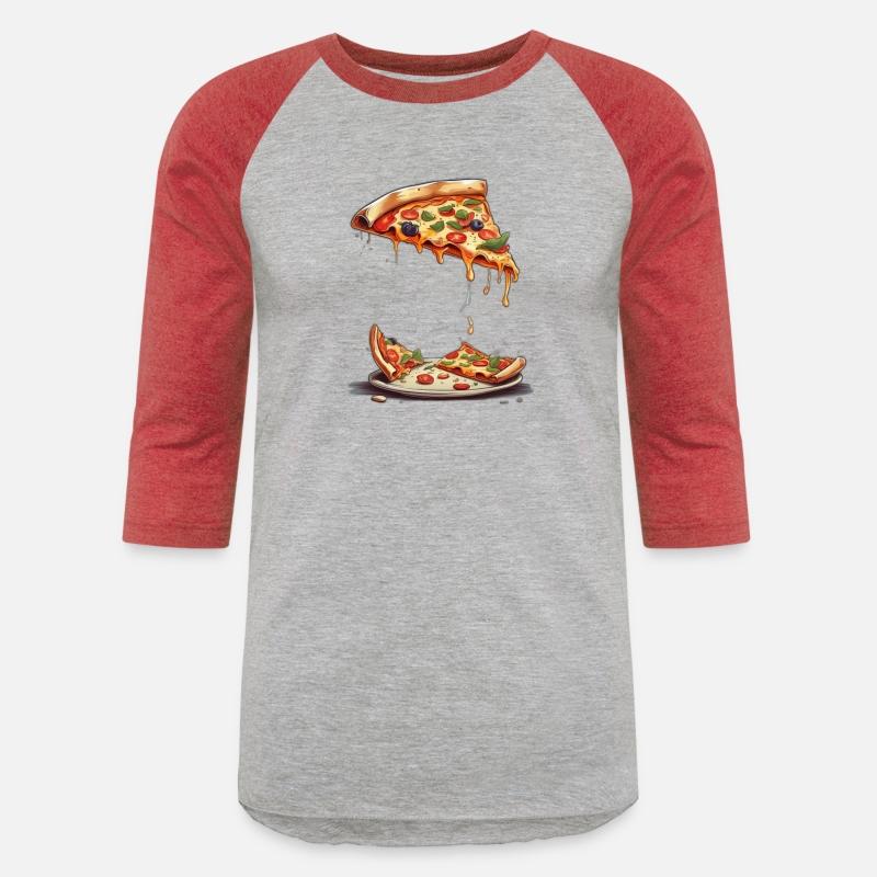 An illustration of a slice of pizza tshirt design