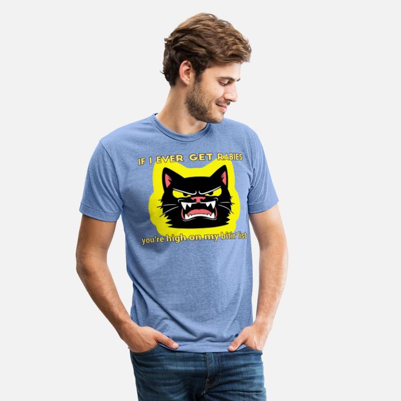 Angry Black Cat Rabies Parody Design