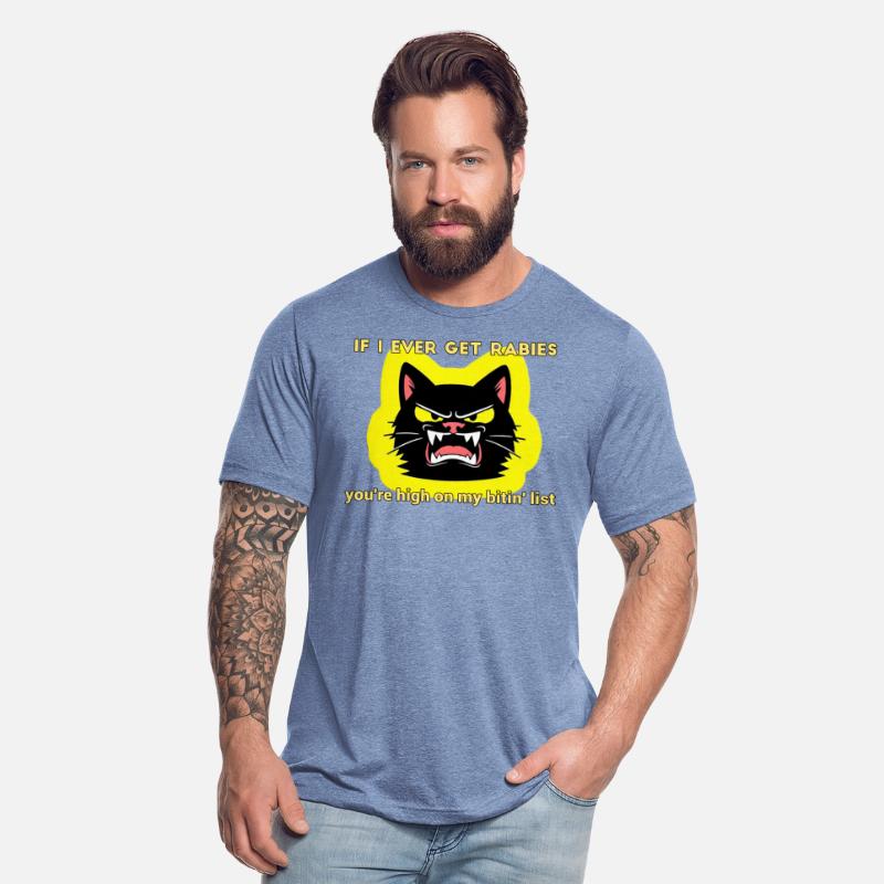Angry Black Cat Rabies Parody Design