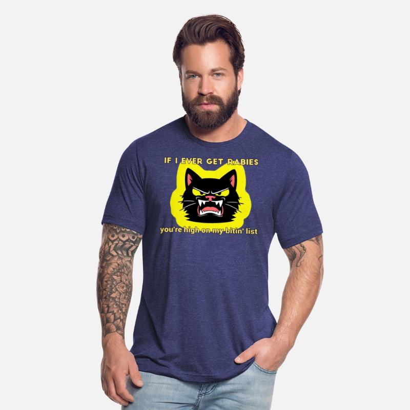 Angry Black Cat Rabies Parody Design