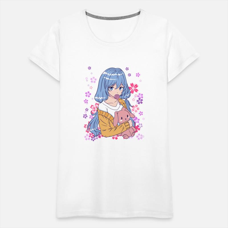 Anime girls manga flower meadow gift idea