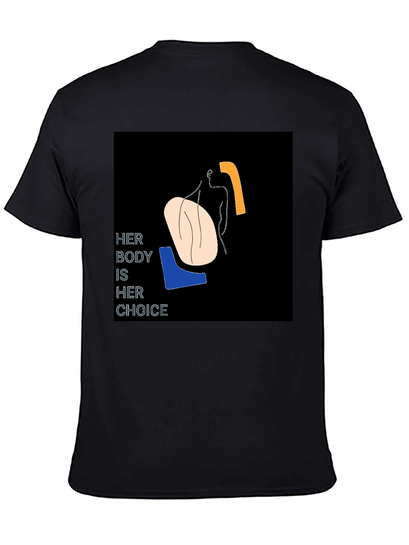 Her Body Her Choice Graphic Tee - Black