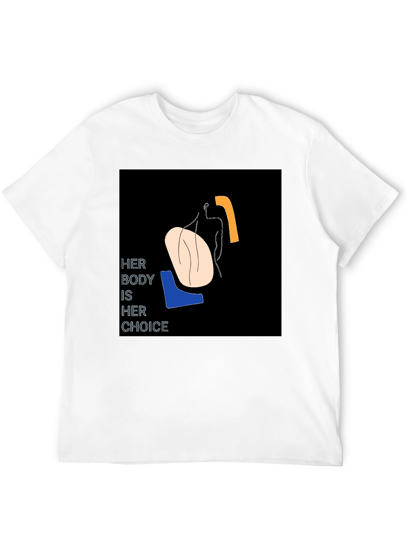 Her Body Her Choice Graphic Tee - Black