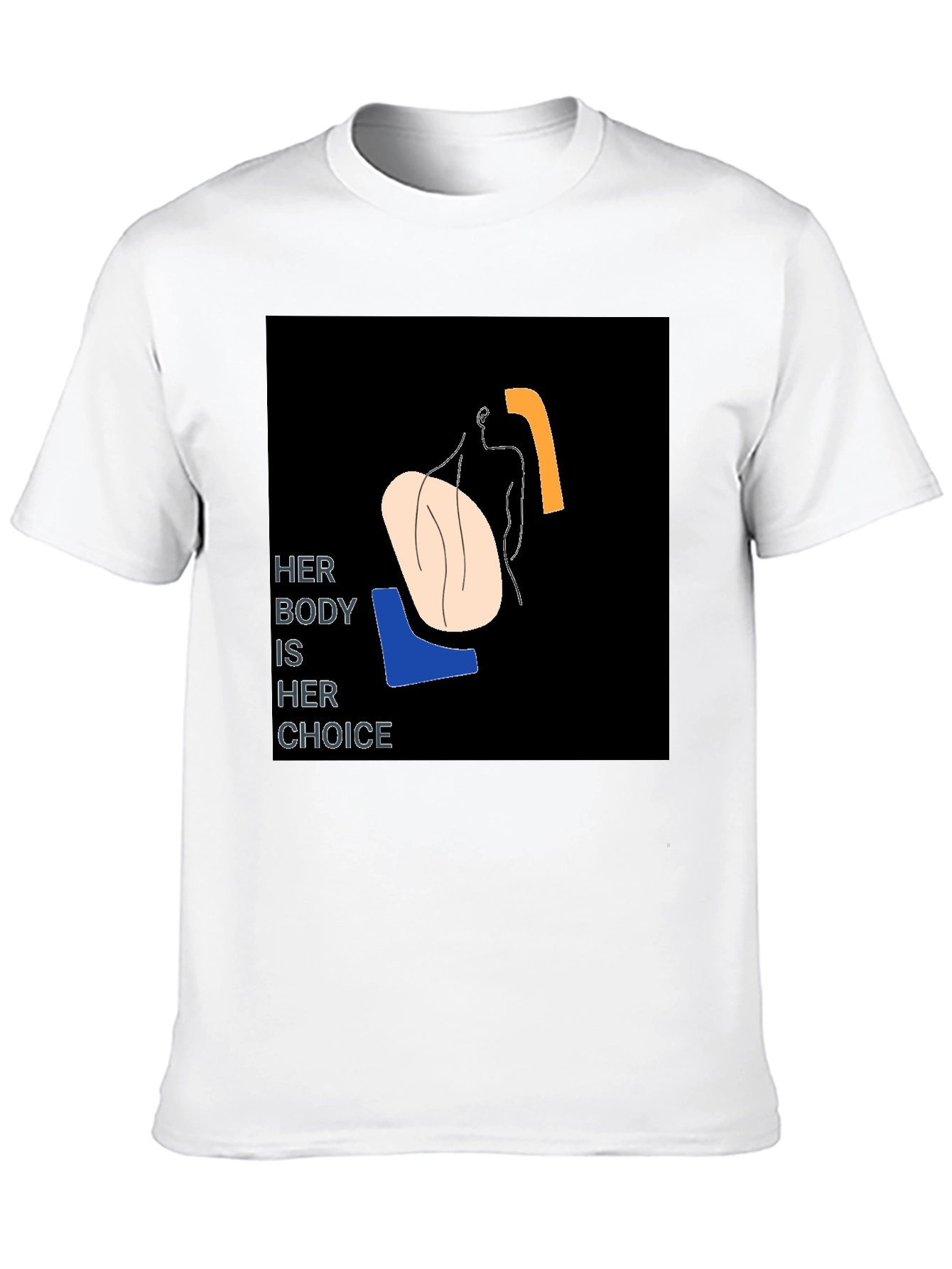 Her Body Her Choice Graphic Tee - Black