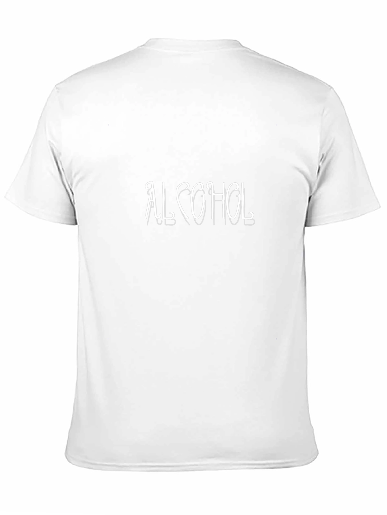 Alcohol Graphic Tee - Black Crew Neck T-Shirt