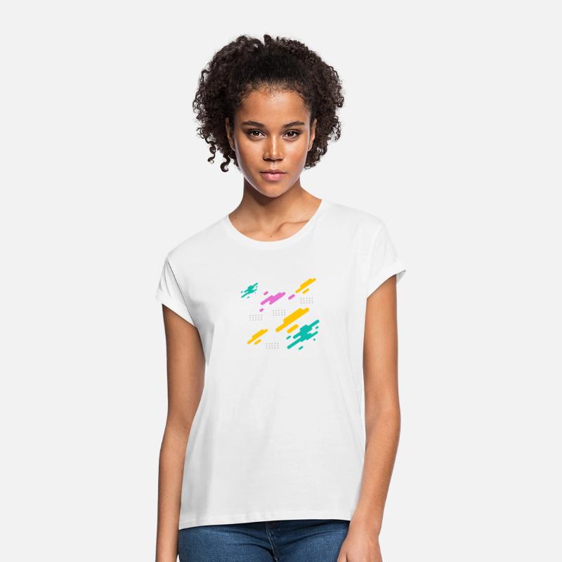 Attractive women's T-shirt with a stripe