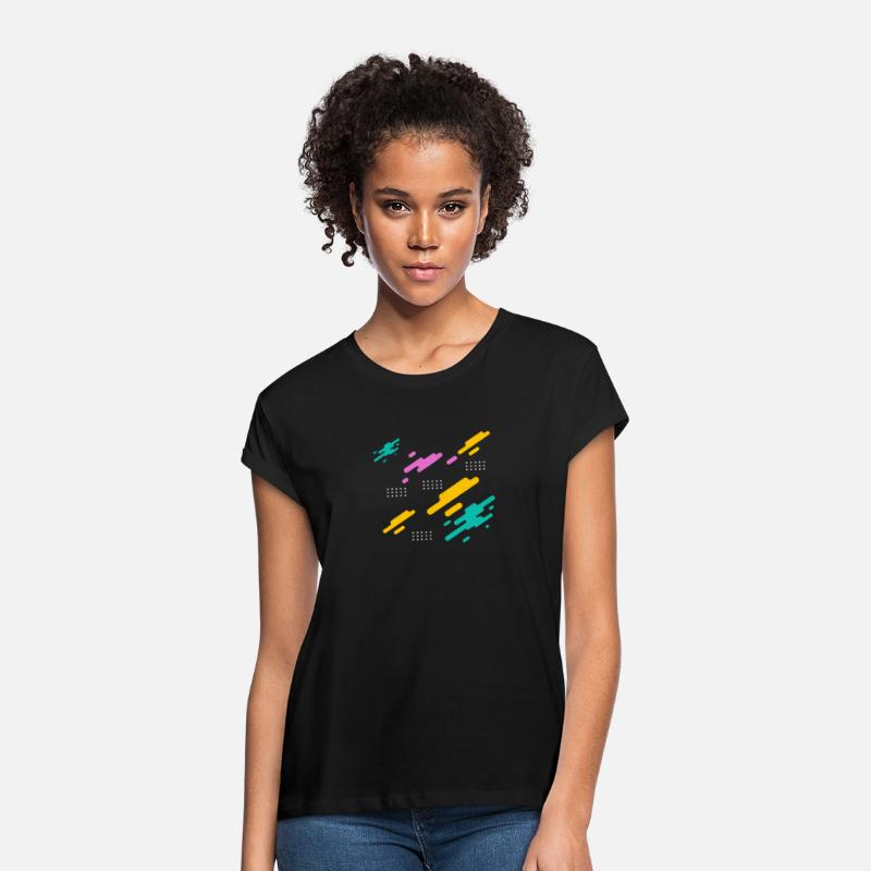 Attractive women's T-shirt with a stripe