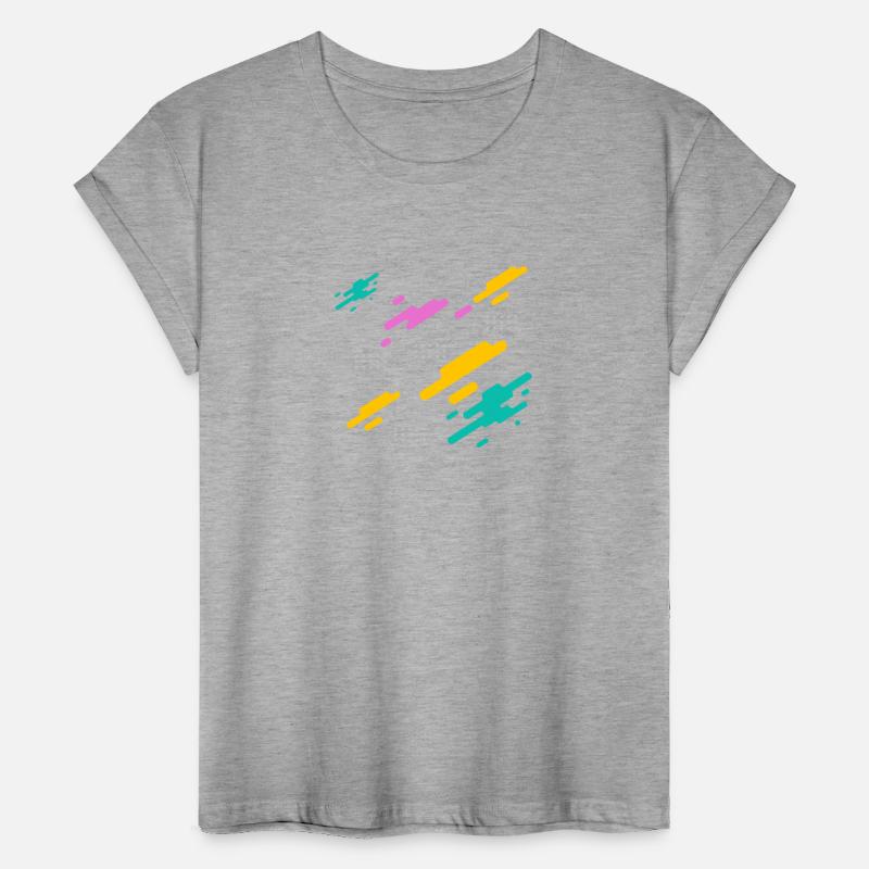 Attractive women's T-shirt with a stripe