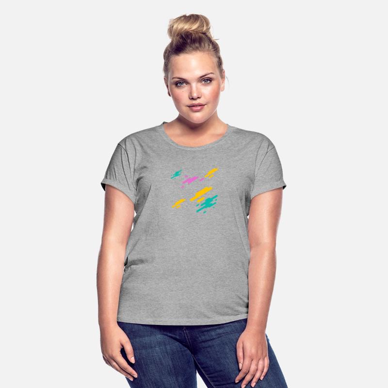Attractive women's T-shirt with a stripe
