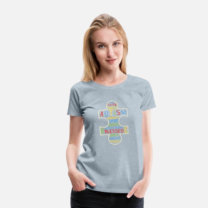Autism Awareness Shirt Puzzle Piece Words Autistic