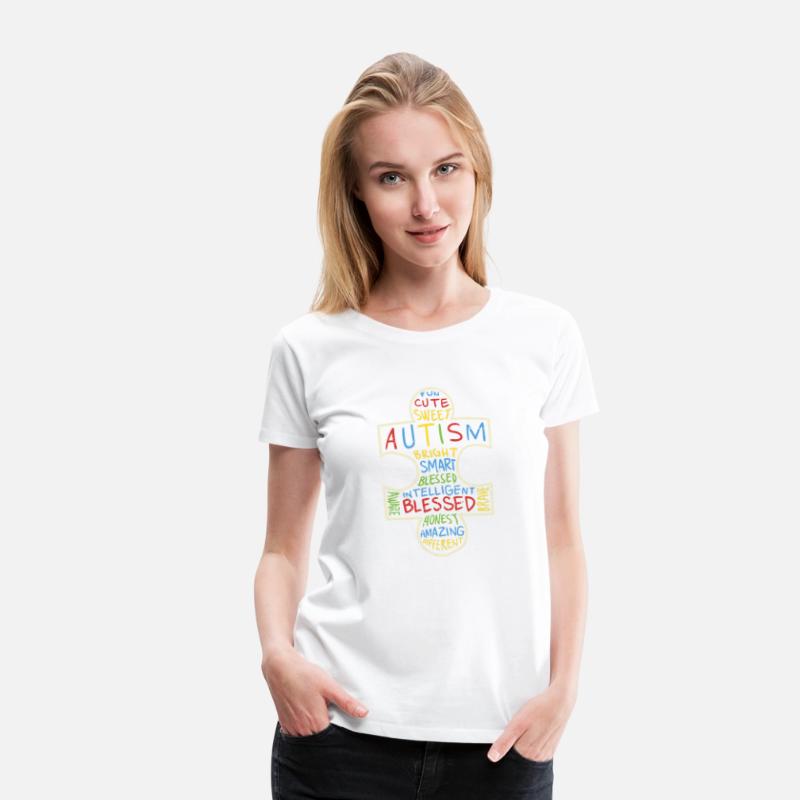 Autism Awareness Shirt Puzzle Piece Words Autistic